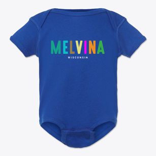 Melvina Wisconsin Color Pop Baby Onesie