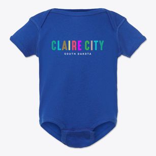 Claire City South Dakota Color Pop Baby Onesie