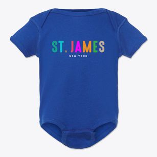 St. James New York Color Pop Baby Onesie