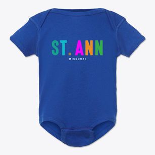 St. Ann Missouri Color Pop Baby Onesie