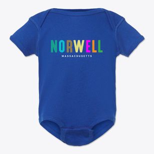 Norwell Massachusetts Color Pop Baby Onesie