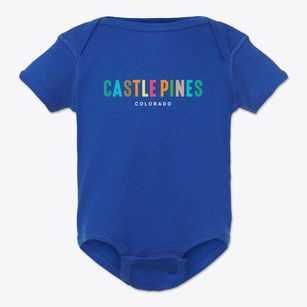 Castle Pines Colorado Color Pop Baby Onesie