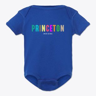 Princeton Indiana Color Pop Baby Onesie