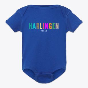 Harlingen Texas Color Pop Baby Onesie