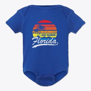 Lake Harbor Florida Palm Tree Sunset Baby Onesie