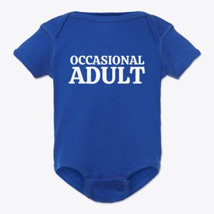   Occasional Adult Baby Onesie