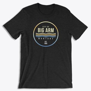 Big Arm Montana Color Fade Soft Lightweight T-Shirt 