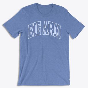 Big Arm Montana Trendy Block Soft Lightweight T-Shirt 