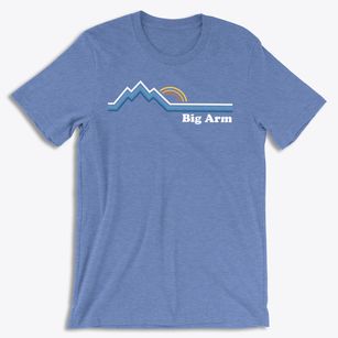 Big Arm Montana Mountain View Soft Lightweight T-Shirt 