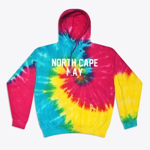 North Cape May New Jersey Classic Block Tie-Dye Sweatshirt