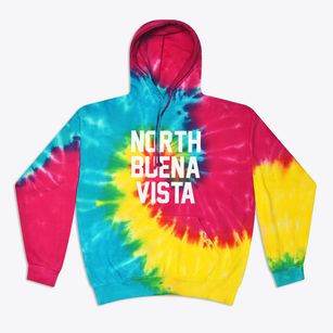North Buena Vista Iowa Classic Block Tie-Dye Sweatshirt