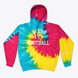 Deers Illinois Football Tie-Dye Sweatshirt