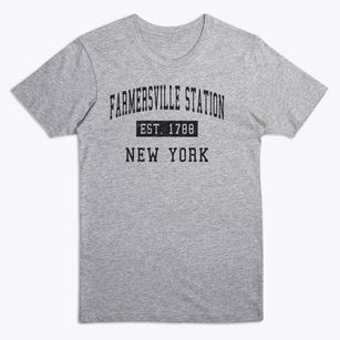 Farmersville Station New York Classic Established Premium T-Shirt