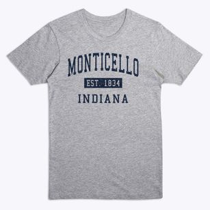 Monticello Indiana Classic Established Premium T-Shirt