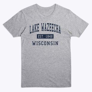 Lake Wazeecha Wisconsin Classic Established Premium T-Shirt