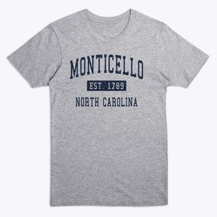 Monticello North Carolina Classic Established Premium T-Shirt