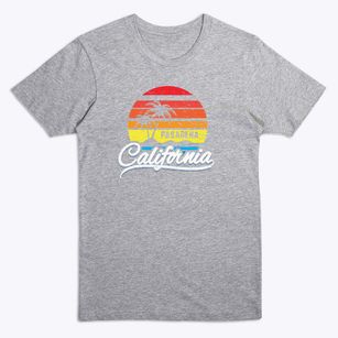 Pasadena California Palm Tree Sunset Premium T-Shirt