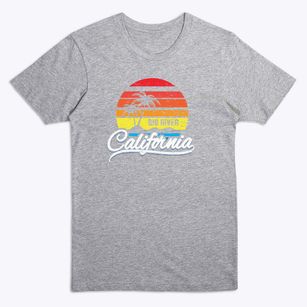 Big River California Palm Tree Sunset Premium T-Shirt