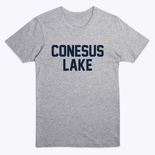 Conesus Lake New York Classic Block Premium T-Shirt
