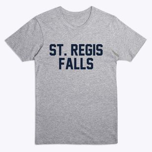 St. Regis Falls New York Classic Block Premium T-Shirt