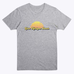 Lake Michigan Beach Michigan Sublime Sunset Premium T-Shirt