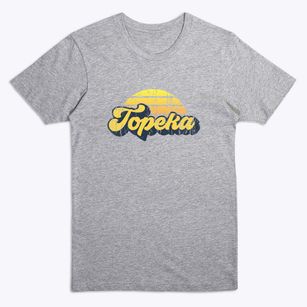 Topeka Kansas Sublime Sunset Premium T-Shirt