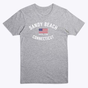 Sandy Beach Connecticut Patriot Premium T-Shirt