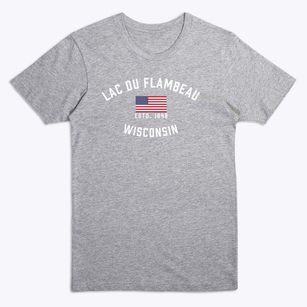 Lac Du Flambeau Wisconsin Patriot Premium T-Shirt