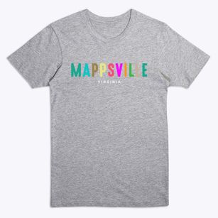 Mappsville Virginia Color Pop Premium T-Shirt