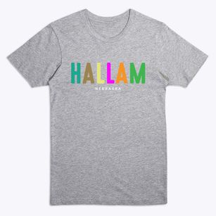 Hallam Nebraska Color Pop Premium T-Shirt