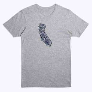  California Flower Art Premium T-Shirt