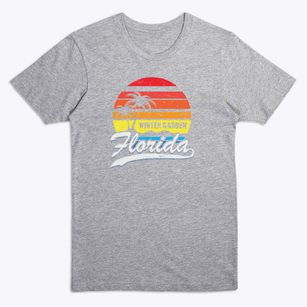 Winter Garden Florida Palm Tree Sunset Premium T-Shirt