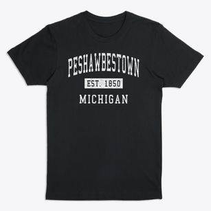 Peshawbestown Michigan Classic Established Premium T-Shirt