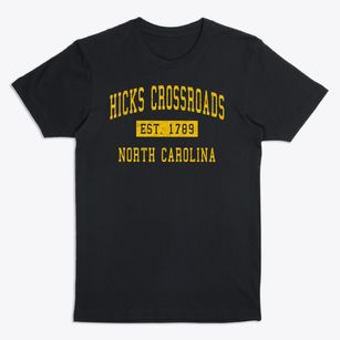 Hicks Crossroads North Carolina Classic Established Premium T-Shirt