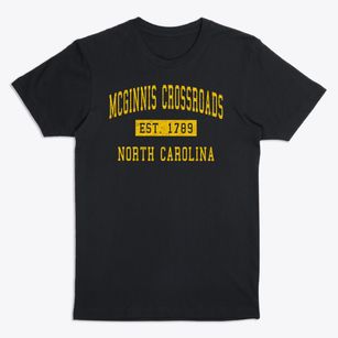 Mcginnis Crossroads North Carolina Classic Established Premium T-Shirt