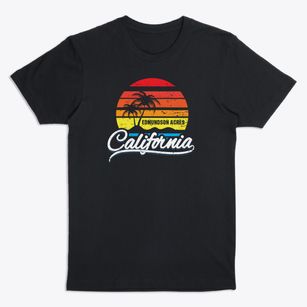 Edmundson Acres California Palm Tree Sunset Premium T-Shirt