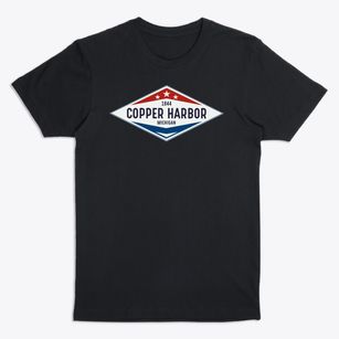 Copper Harbor Michigan Diamond Star Premium T-Shirt