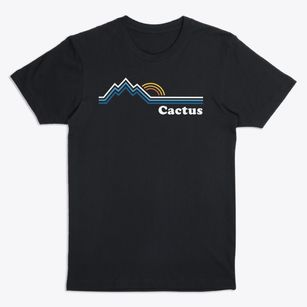 Cactus Washington Mountain View Premium T-Shirt
