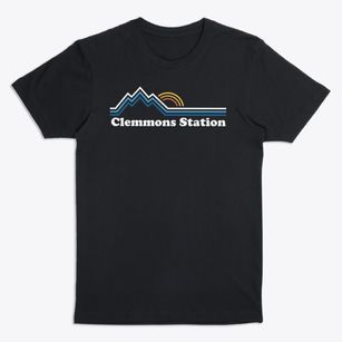 Clemmons Station North Carolina Mountain View Premium T-Shirt