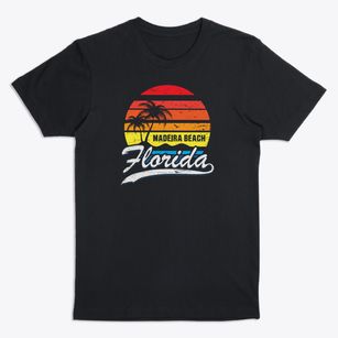 Madeira Beach Florida Palm Tree Sunset Premium T-Shirt