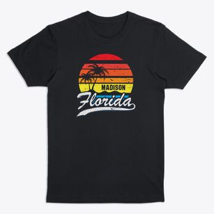 Madison Florida Palm Tree Sunset Premium T-Shirt