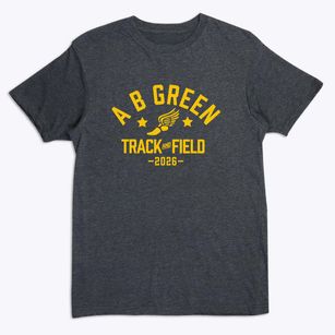 A B Green Middle School Track and Field Premium T-Shirt