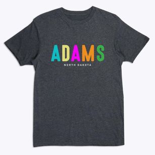 Adams North Dakota Color Pop Premium T-Shirt