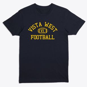 Vista West Continuation High School Classic Football Premium T-Shirt