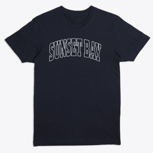Sunset Bay New York Trendy Block Premium T-Shirt