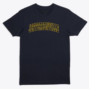 Jeffersonville Illinois Trendy Block Premium T-Shirt