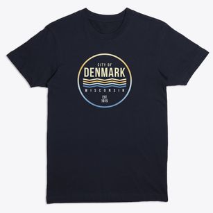 Denmark Wisconsin Color Fade Premium T-Shirt