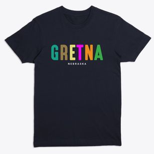 Gretna Nebraska Color Pop Premium T-Shirt