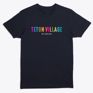 Teton Village Wyoming Color Pop Premium T-Shirt