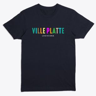 Ville Platte Louisiana Color Pop Premium T-Shirt